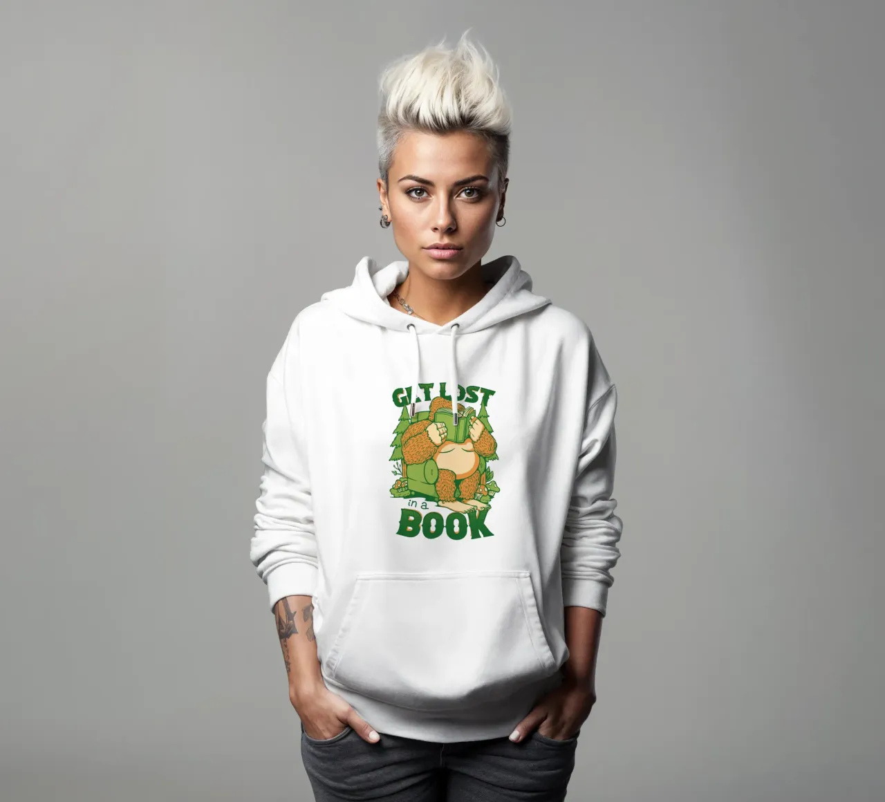 Get Lost - In einem Buch Sasquatch Hoodie von Tobe Fonseca