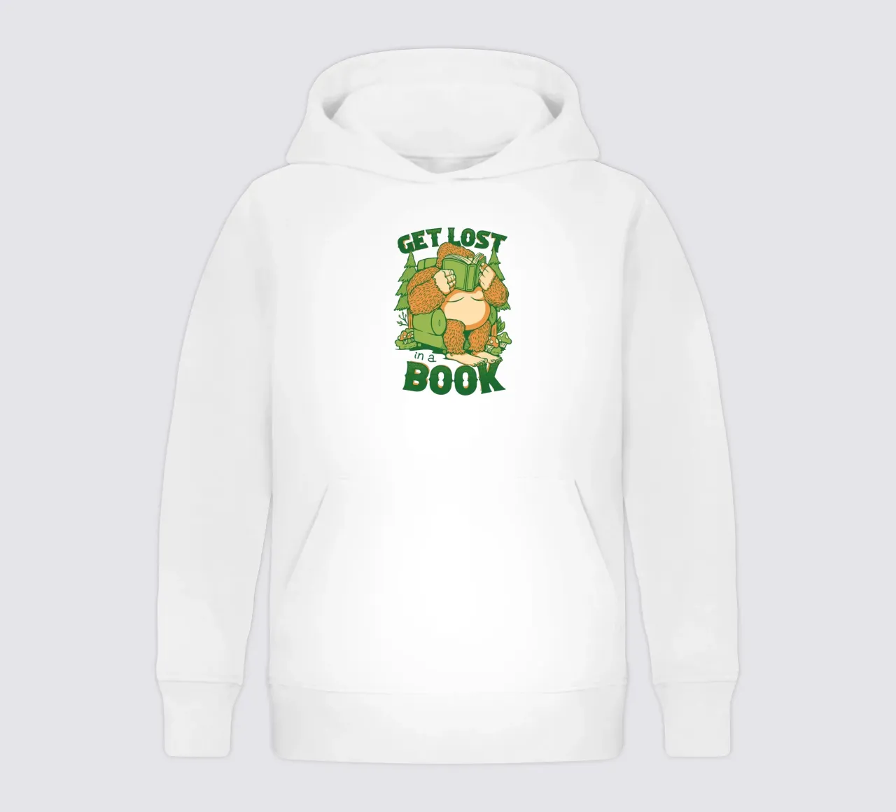 Get Lost - En un libro Sasquatch sudadera con capucha para niño de Tobe Fonseca