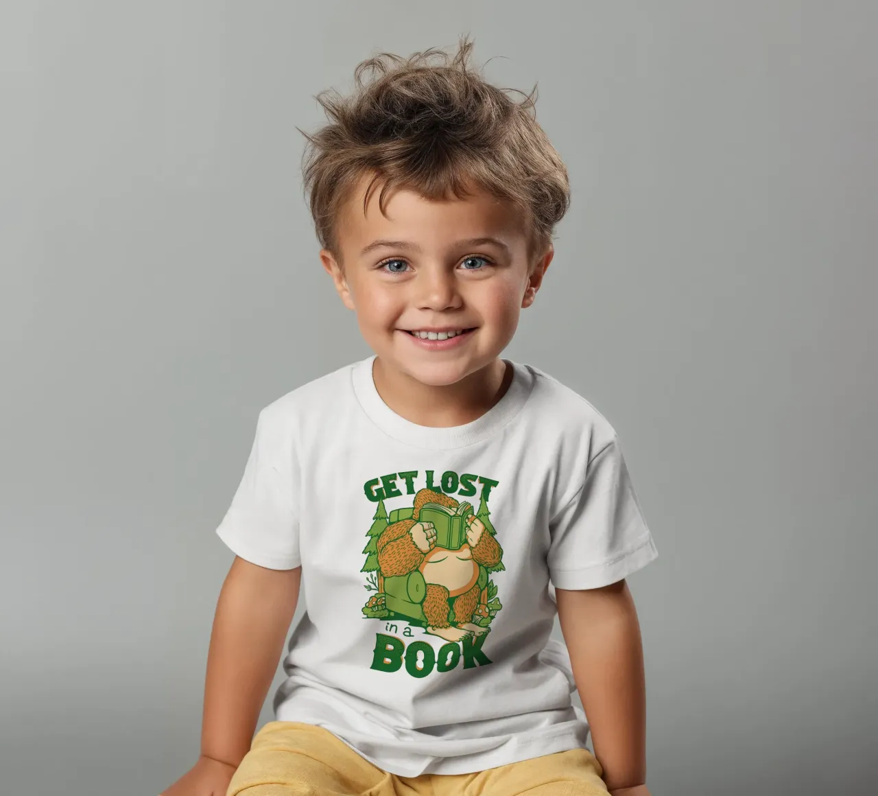 Perdersi - In un libro Sasquatch t-shirt bambini da Tobe Fonseca