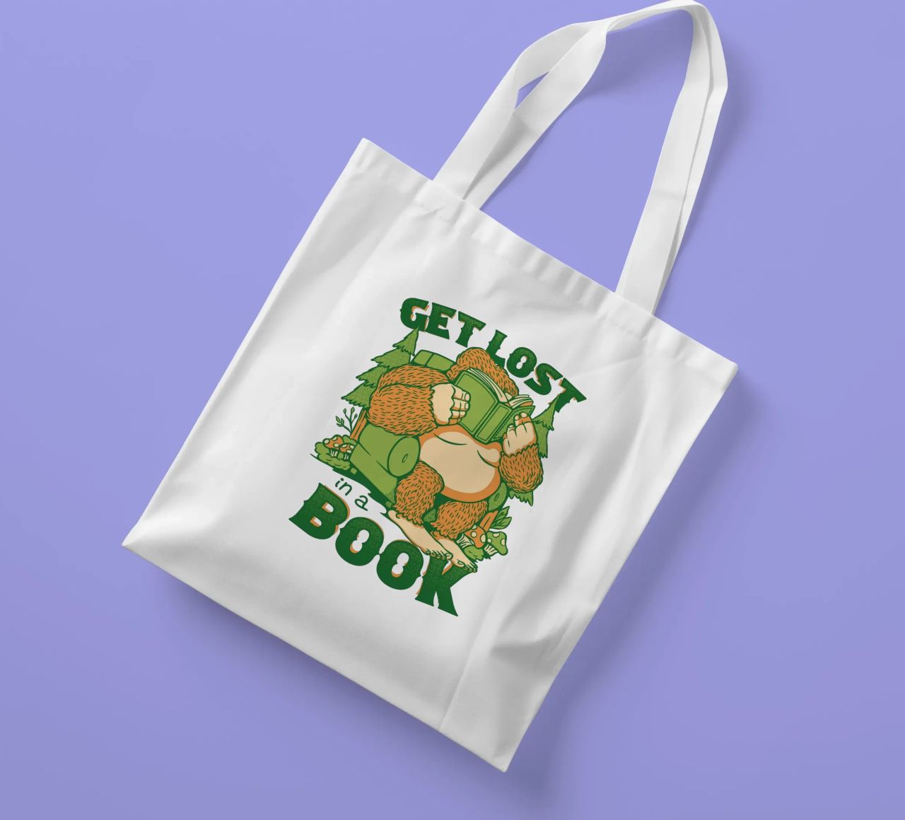 Perdersi - In un libro Sasquatch borsa in juta da Tobe Fonseca