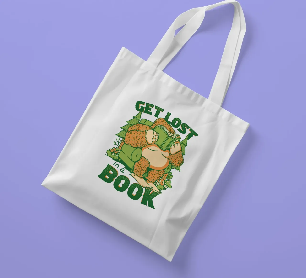 Perdersi - In un libro Sasquatch borsa in juta da Tobe Fonseca