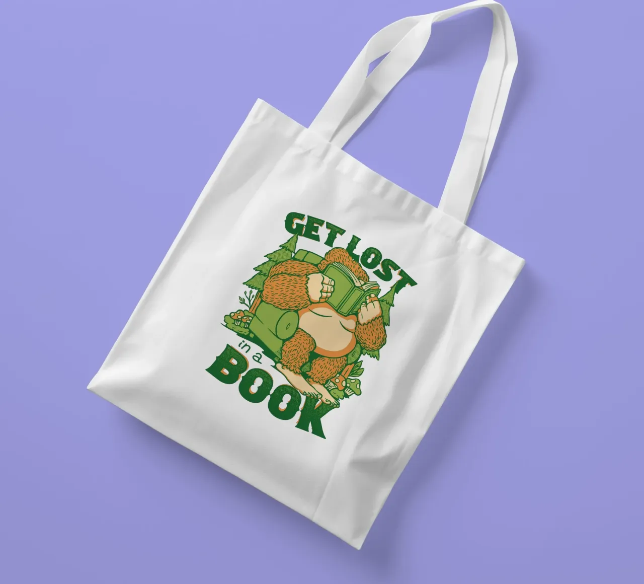 Perdersi - In un libro Sasquatch borsa in juta da Tobe Fonseca