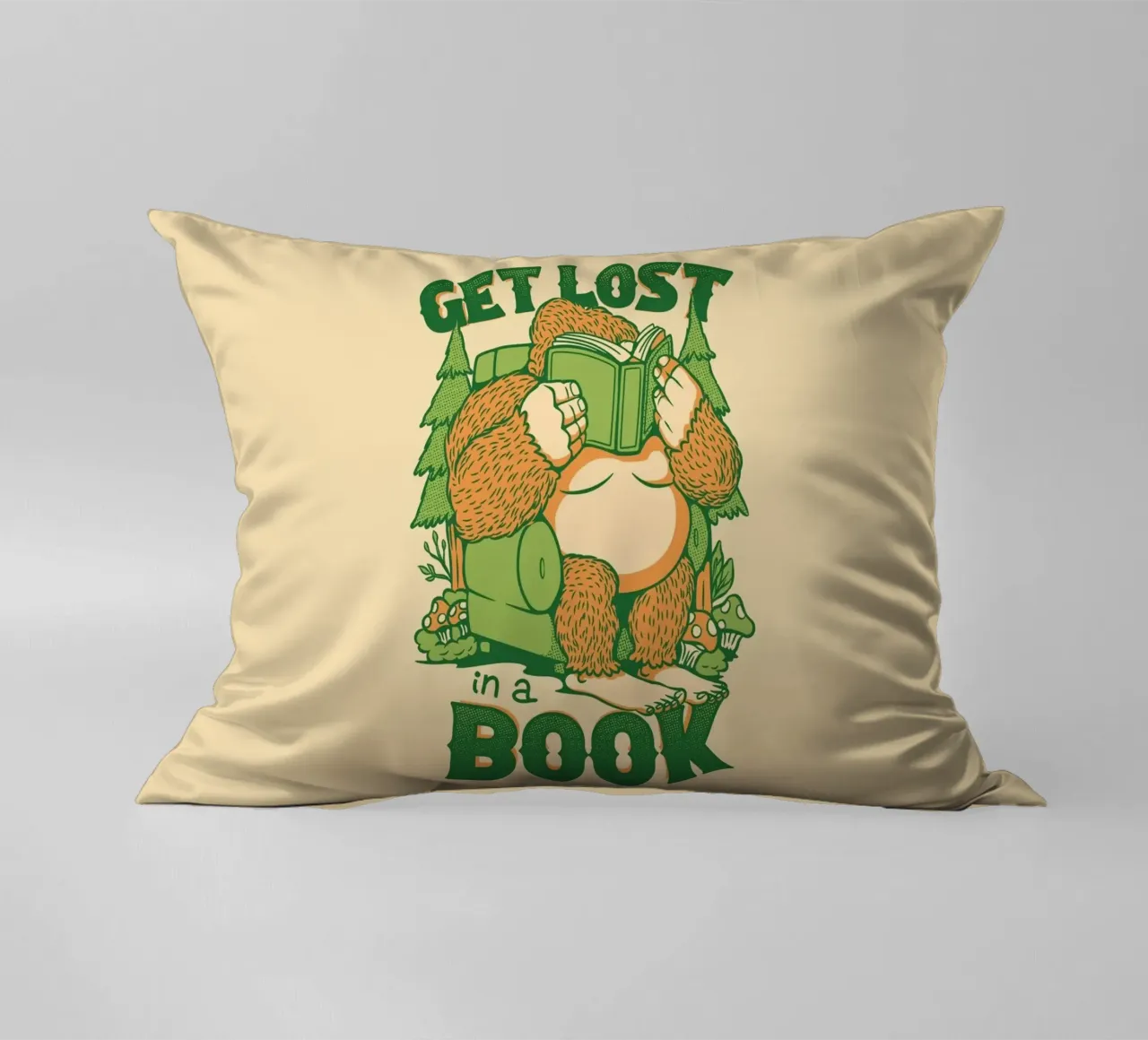 Perdersi - In un libro Sasquatch cuscino da Tobe Fonseca