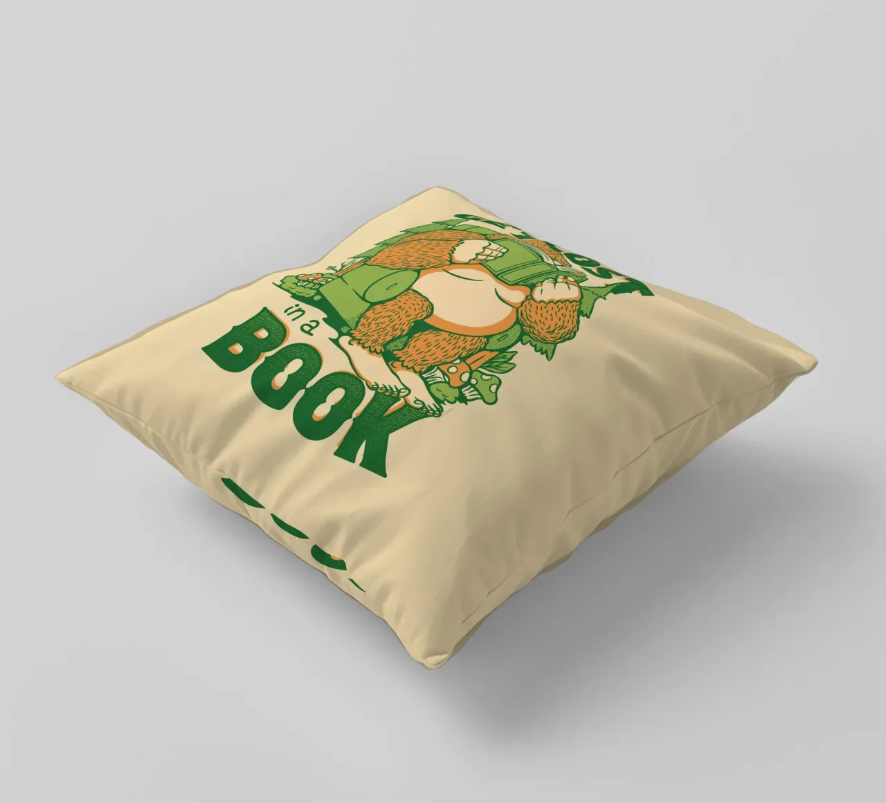 Perdersi - In un libro Sasquatch cuscino da Tobe Fonseca