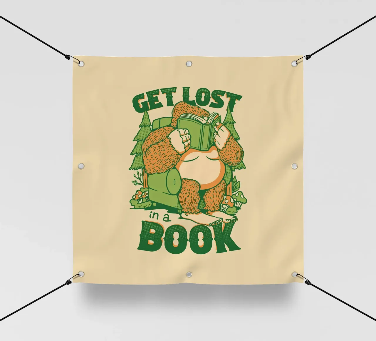 Perdersi - In un libro Sasquatch telo in pvc da Tobe Fonseca