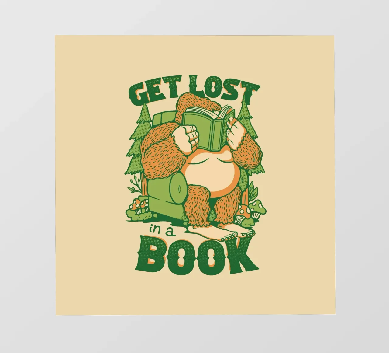 Perdersi - In un libro Sasquatch telo in pvc da Tobe Fonseca