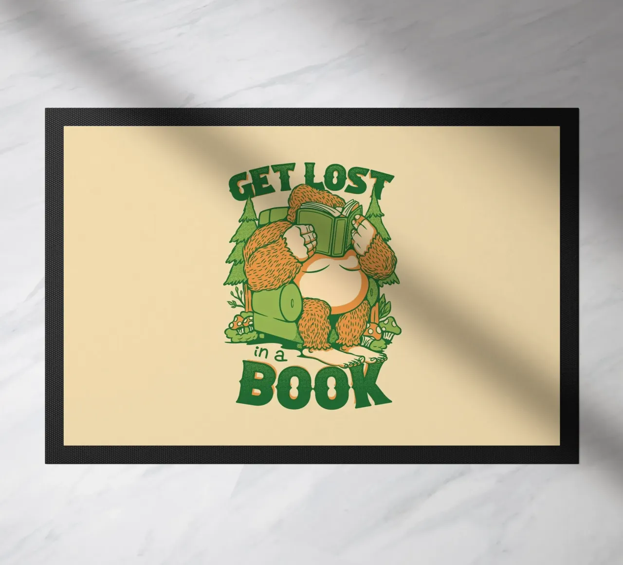 Get Lost - Dans un livre Sasquatch paillasson de Tobe Fonseca