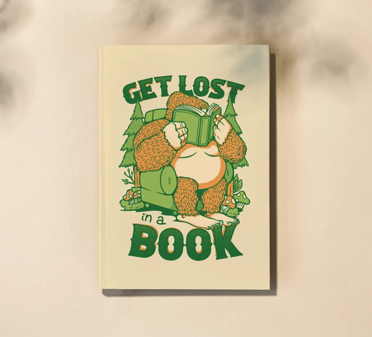 Get Lost - In a book Sasquatch notebook by Tobe Fonseca