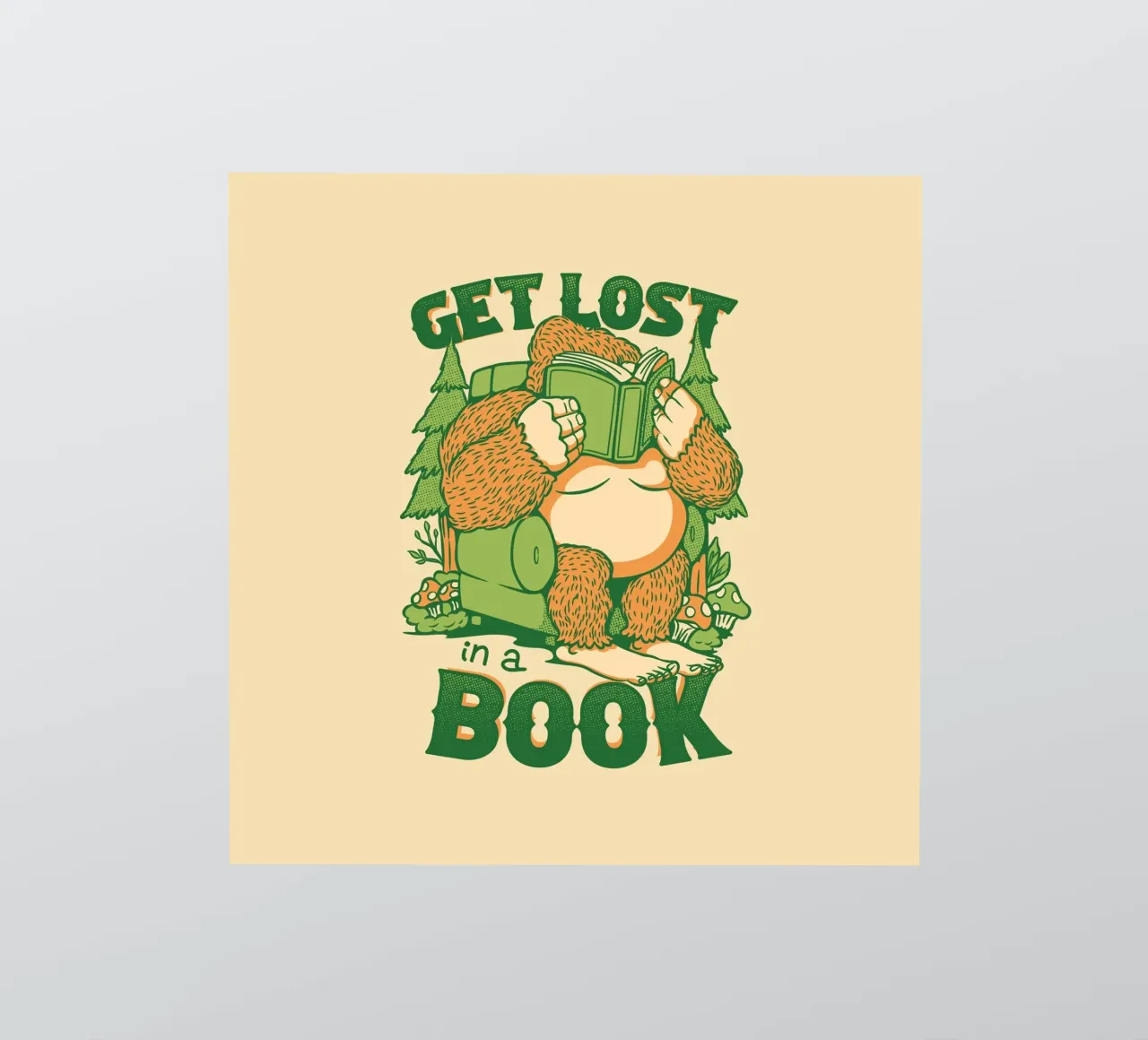 Perdersi - In un libro Sasquatch adesivo da Tobe Fonseca