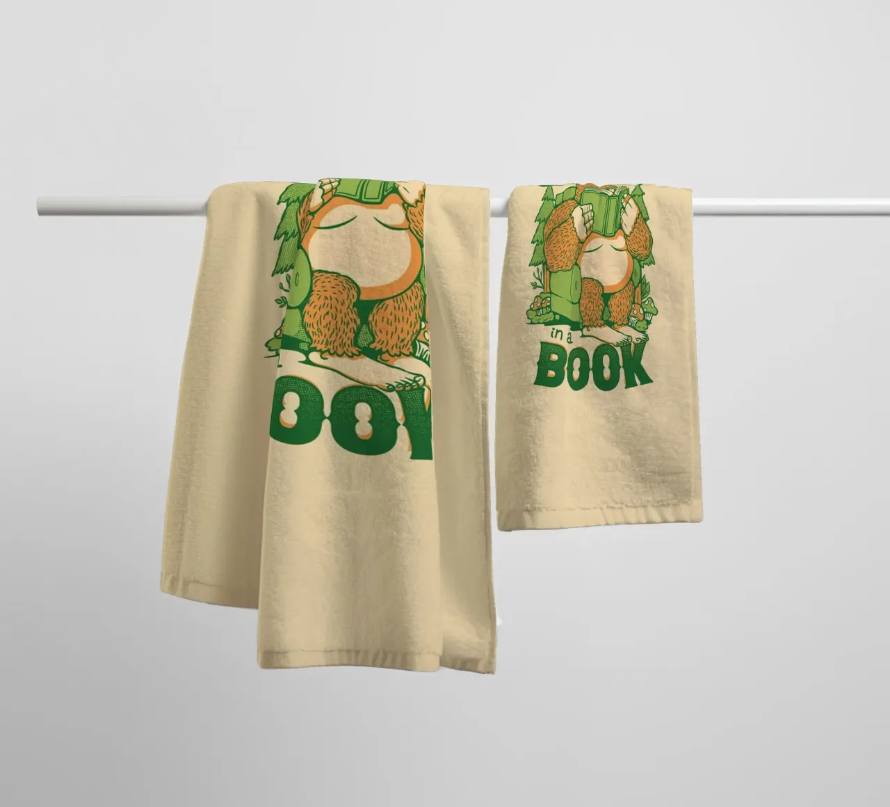 Perdersi - In un libro Sasquatch asciugamano da bagno da Tobe Fonseca