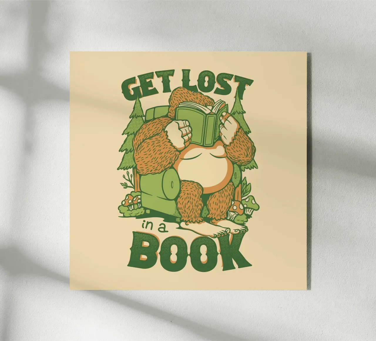 Get Lost - In einem Buch Sasquatch Acryl-Glas von Tobe Fonseca