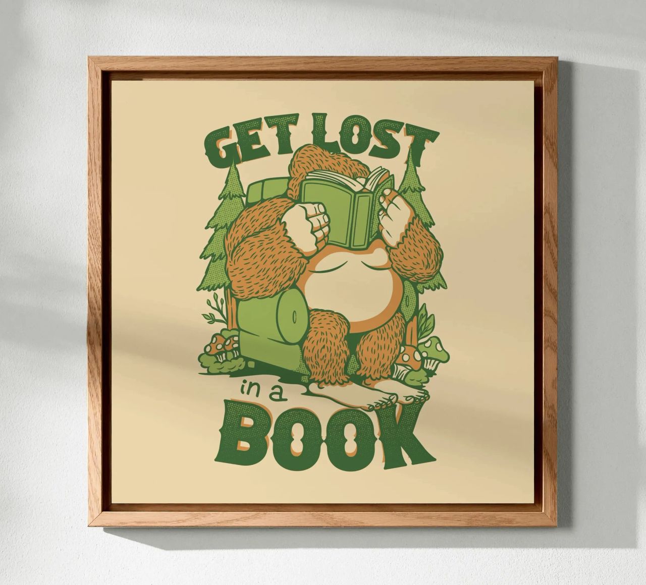 Perdersi - In un libro Sasquatch alluminio dibond da Tobe Fonseca