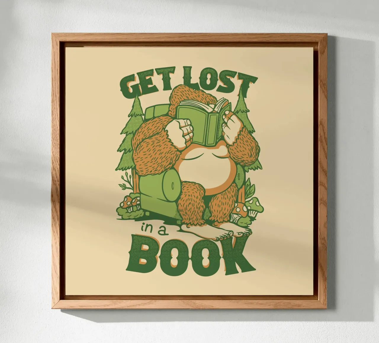 Perdersi - In un libro Sasquatch alluminio dibond da Tobe Fonseca