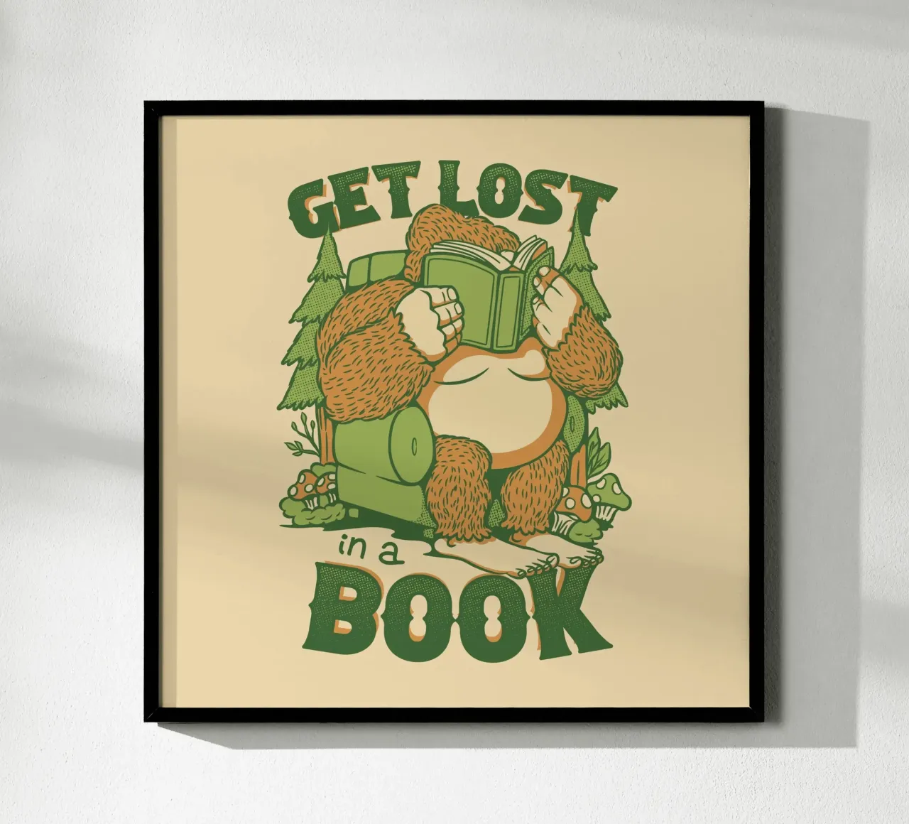 Perdersi - In un libro Sasquatch poster da Tobe Fonseca