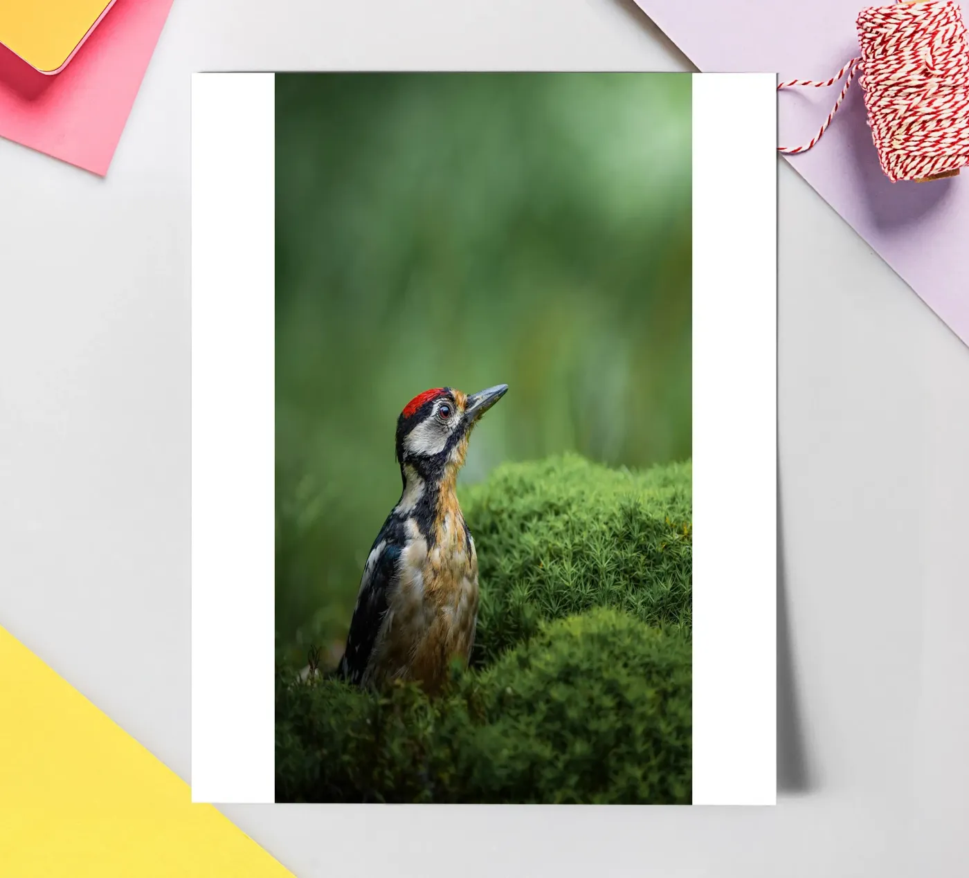 Picchio foglio adesivo da Tom's Wildlife