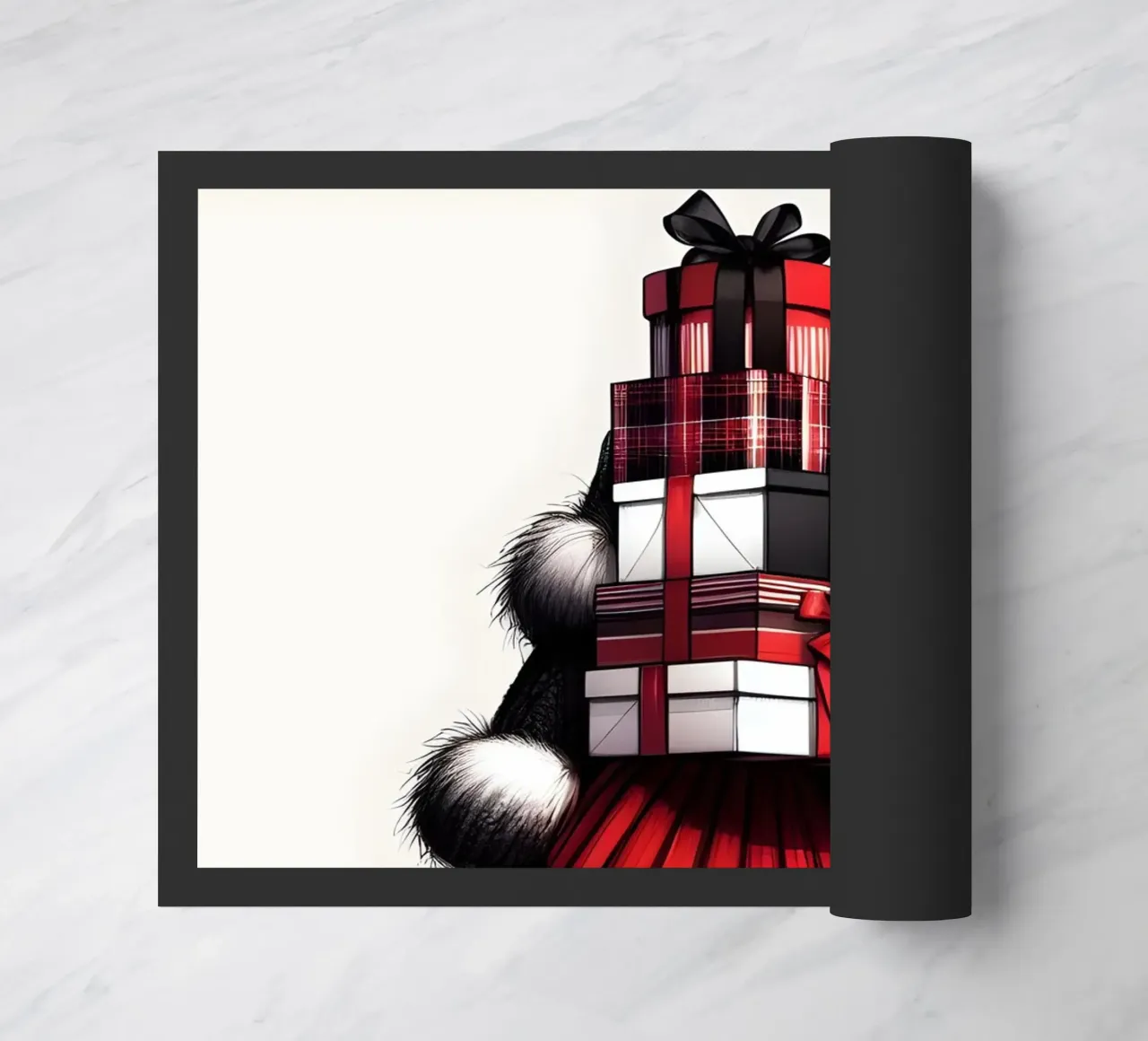 CHRISTMAS SHOPPING LIST doormat by ARTOMATIC