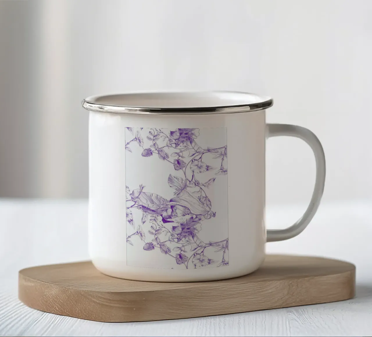 Jeweled Botanist tazza in smalto da La Scarlatte