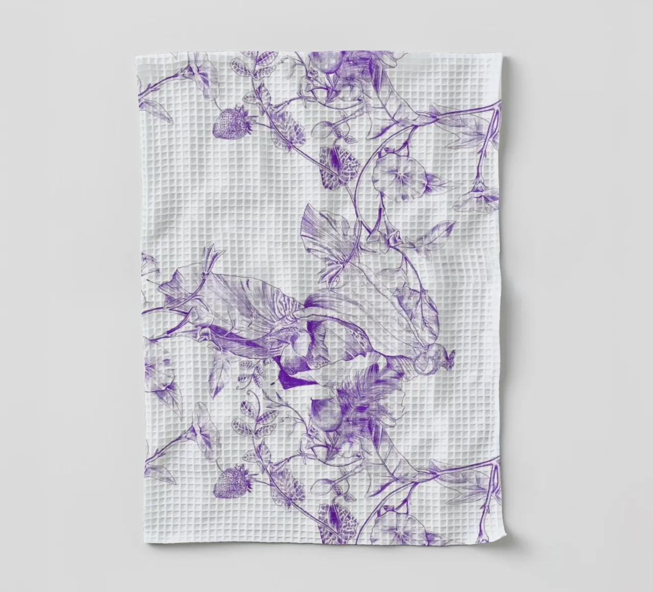 Jeweled Botanist tea towel by La Scarlatte
