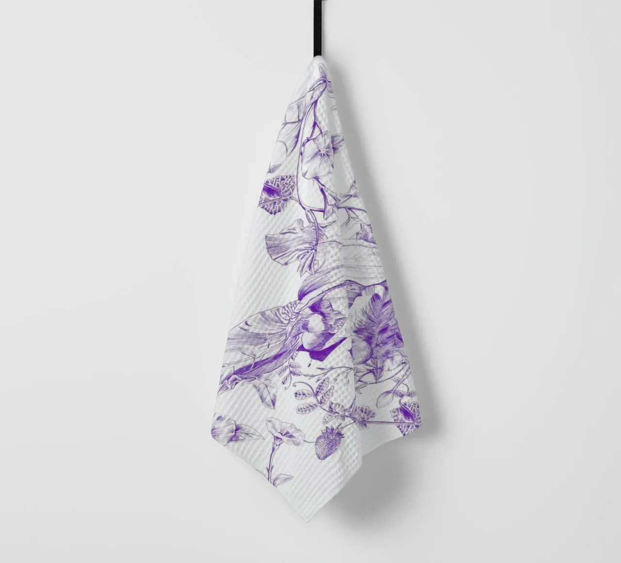 Jeweled Botanist tea towel by La Scarlatte