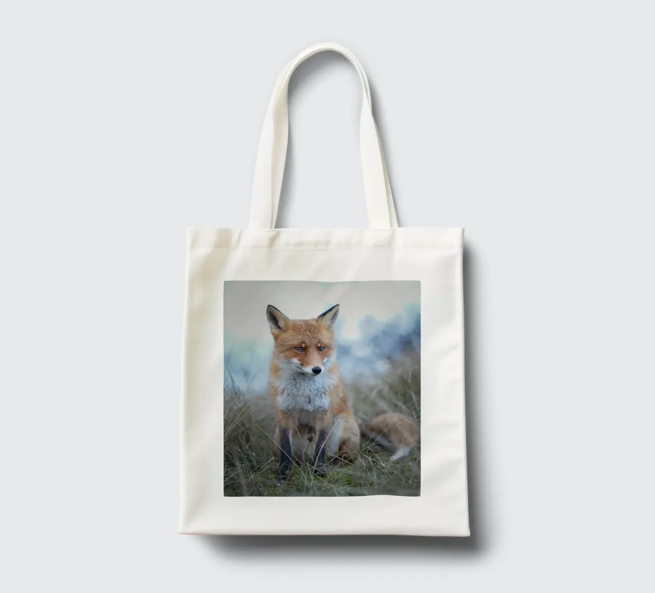 Red Fox in the dunes borsa in juta da Tom's Wildlife