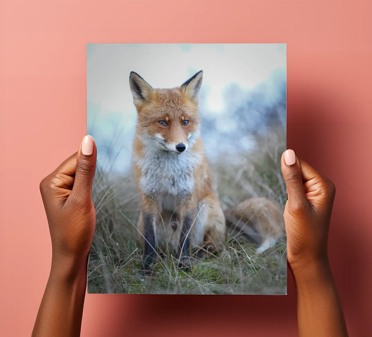 Red Fox in the dunes Stickerbogen von Tom's Wildlife