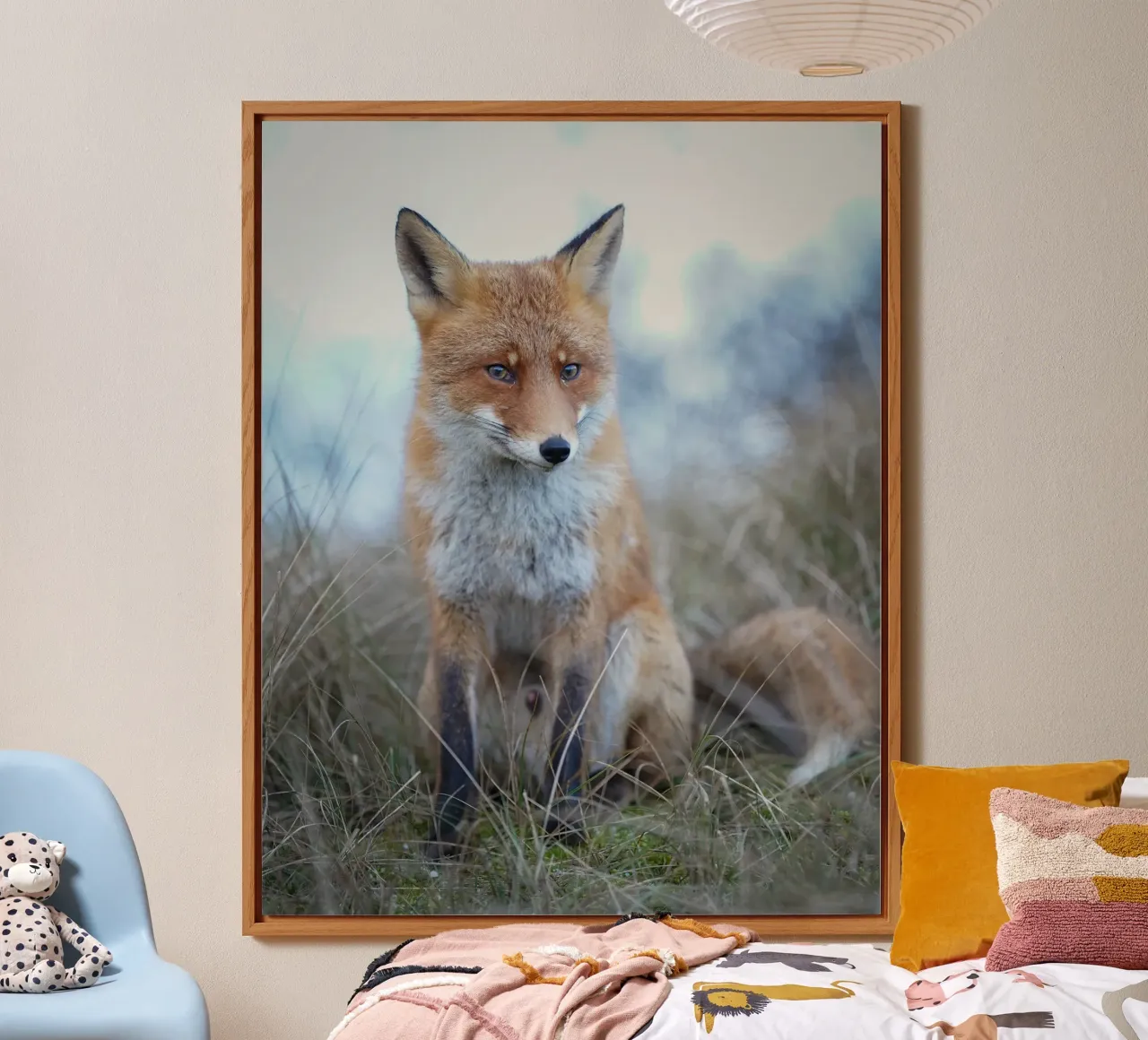 Red Fox in the dunes alluminio dibond da Tom's Wildlife