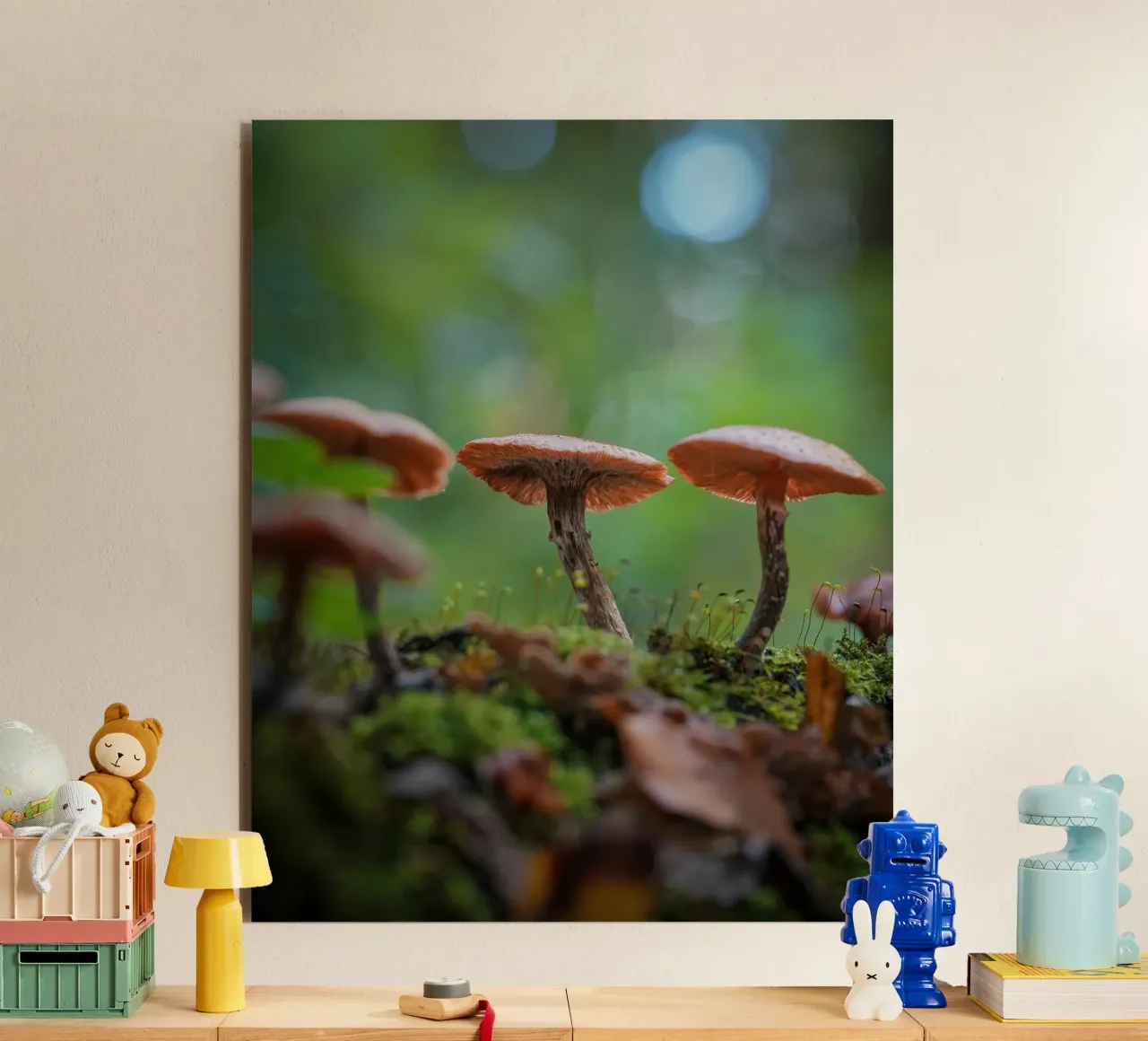 Funghi magic alluminio dibond da Tom's Wildlife