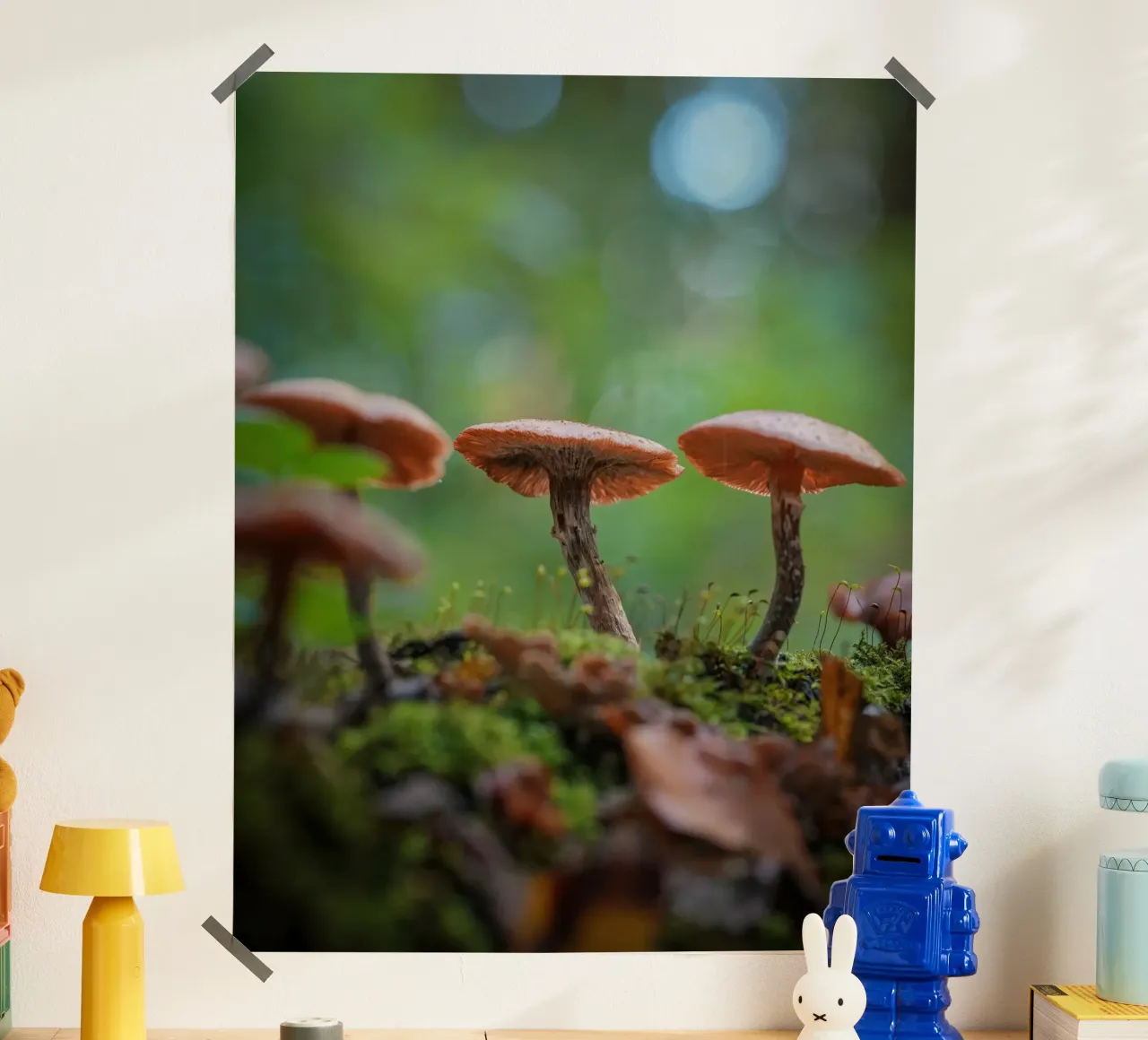 Magic mushrooms poster by Tom's Wildlife