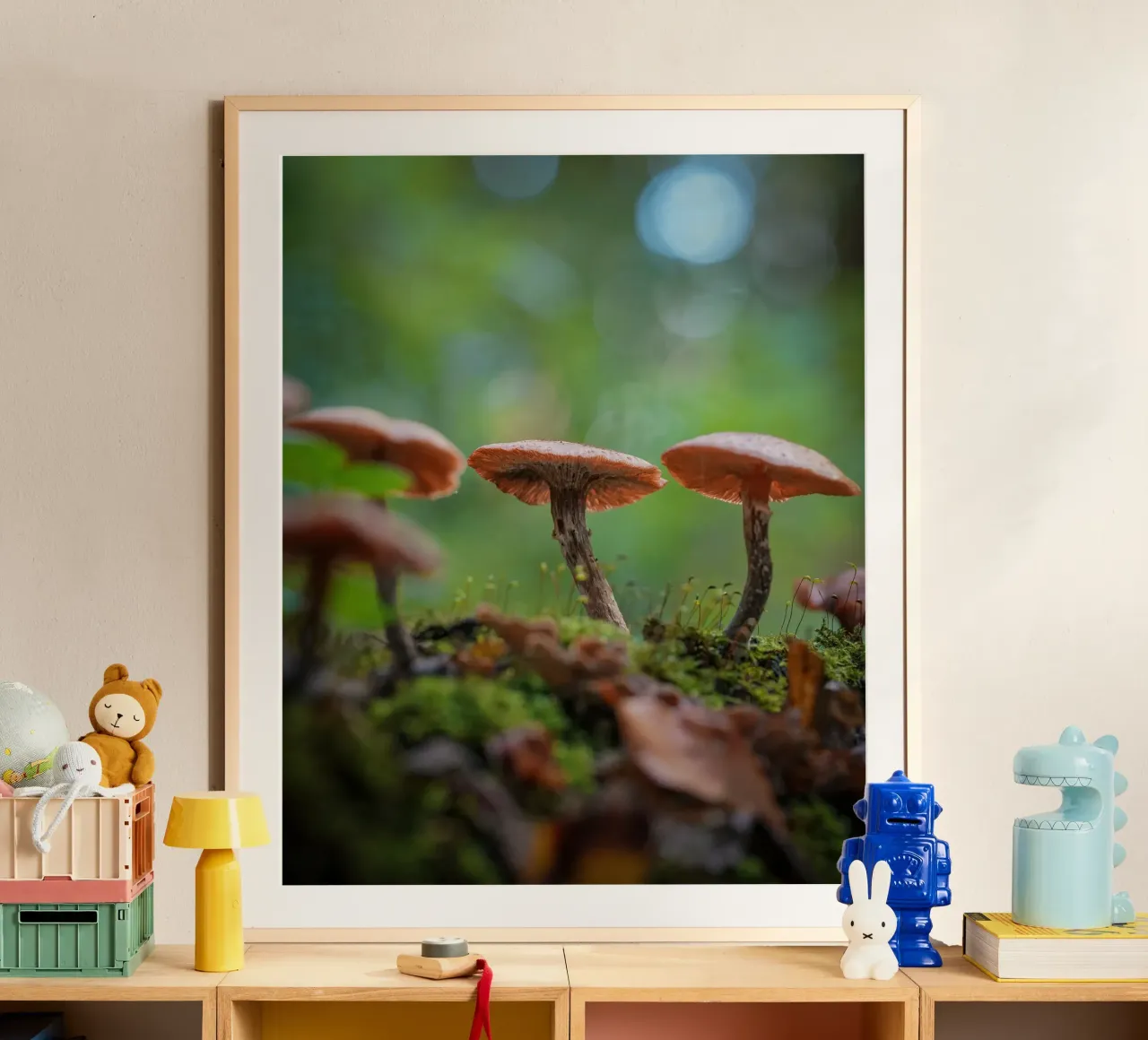 Magic mushrooms poster by Tom's Wildlife