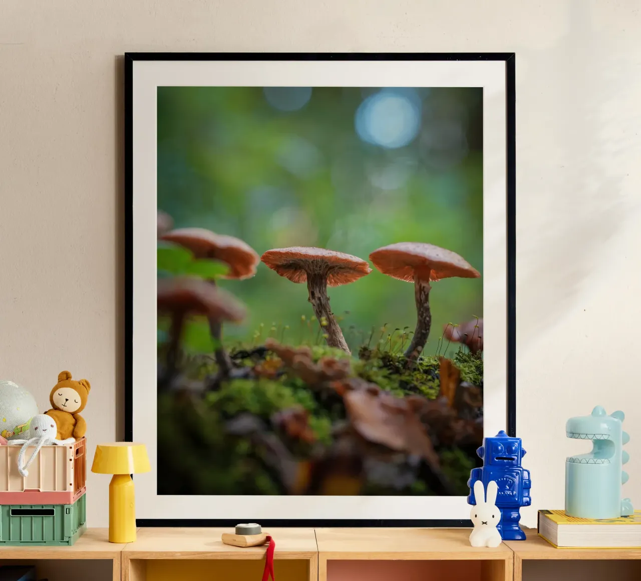 Magic mushrooms poster by Tom's Wildlife