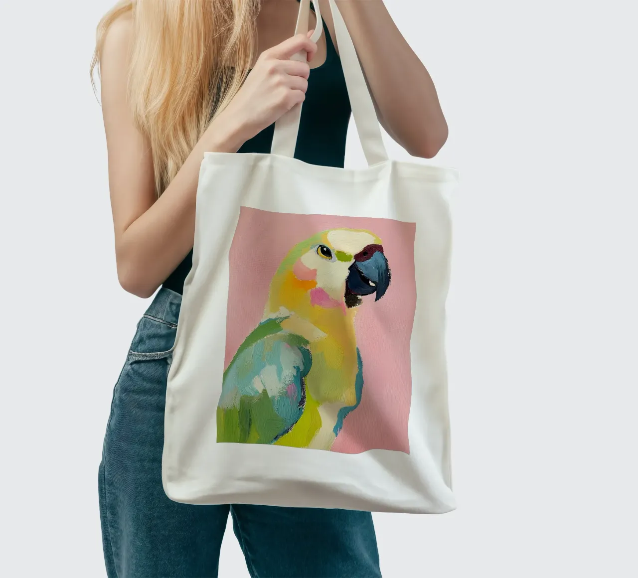 Papagei borsa in juta da Euphoria Theresa