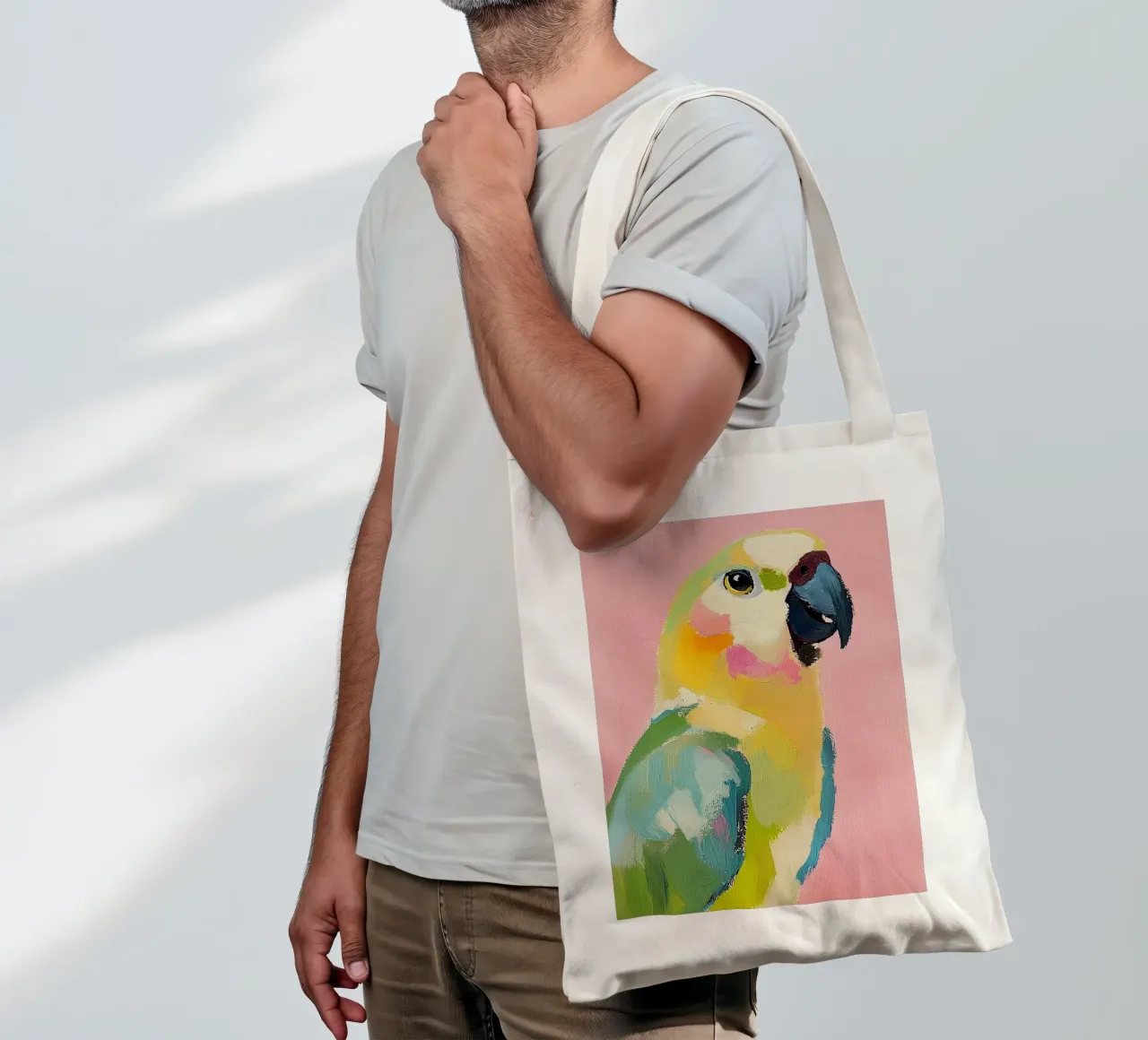 Papagei borsa in juta da Euphoria Theresa