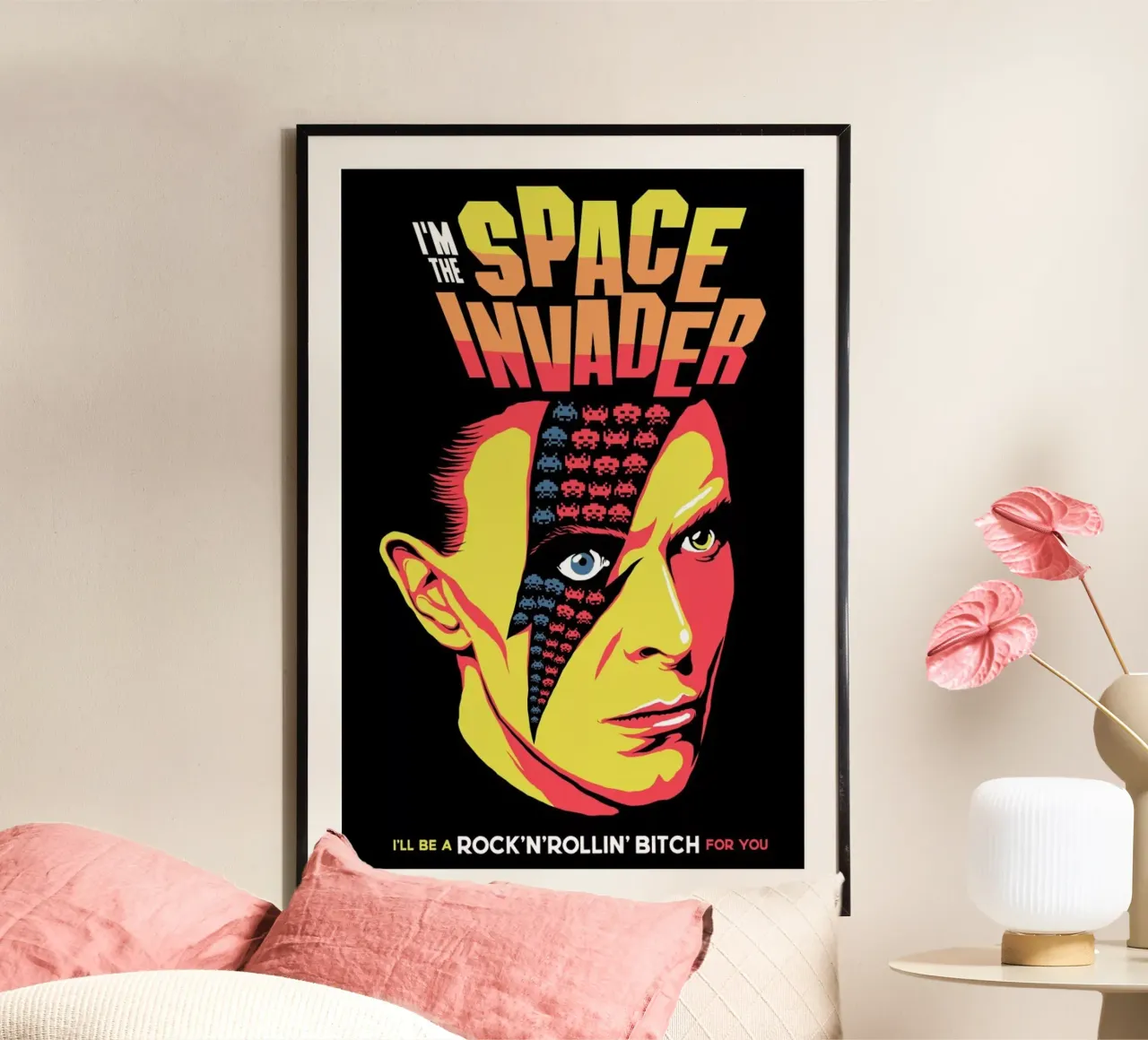 Moonage Daydream poster con telaio in plastica da Butcher Billy