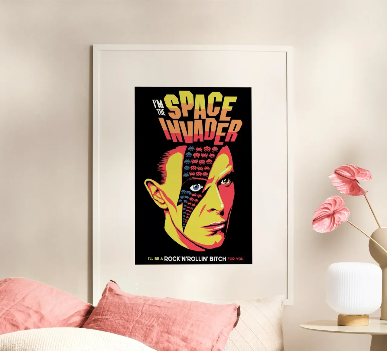 Moonage Daydream poster con telaio in plastica da Butcher Billy