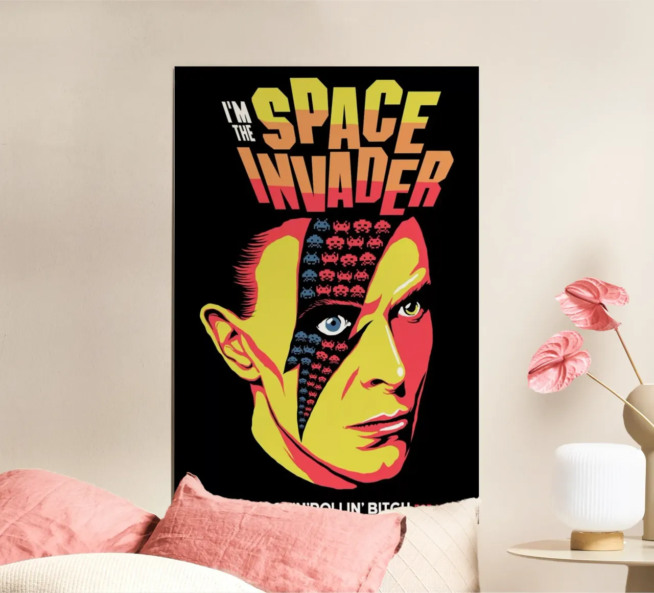 Moonage Daydream poster con telaio in plastica da Butcher Billy