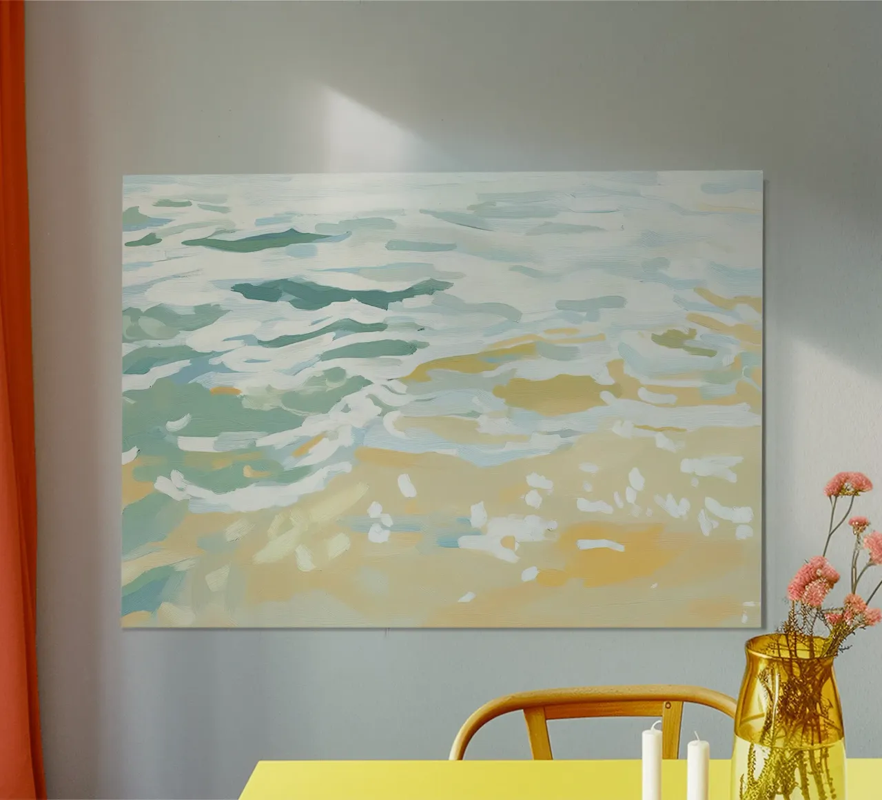 Oceano Mare Fauvismo minimalista poster con telaio in plastica da Euphoria Theresa