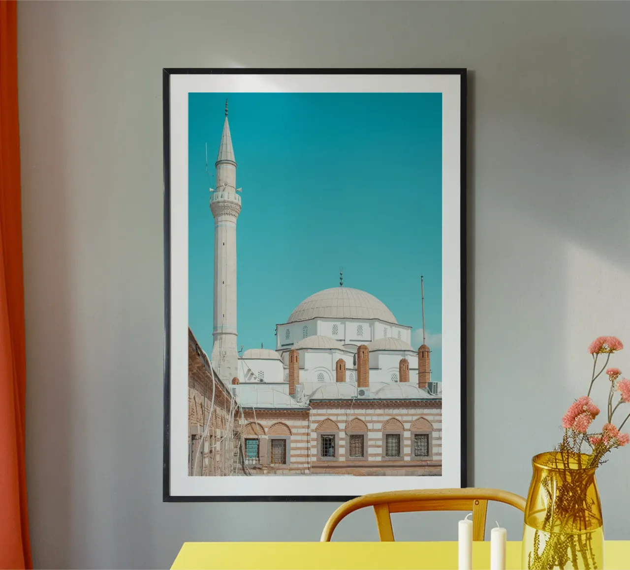 Mosque poster con marco de plástico de _davide_elifheritage