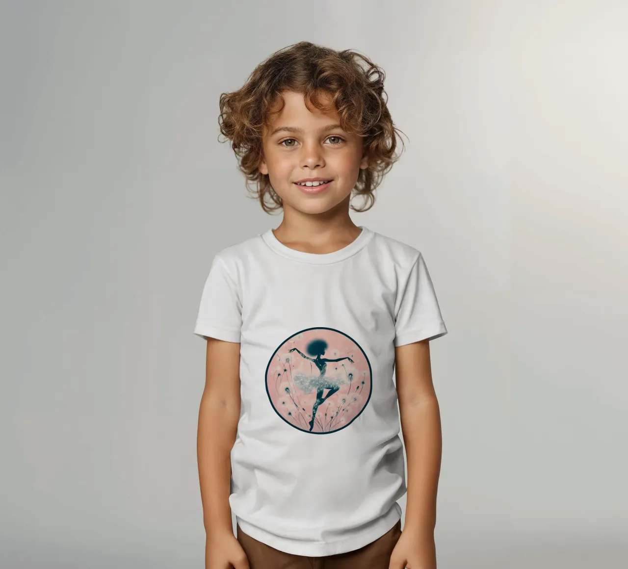Light as a feather kids t-shirt by Digital Naive