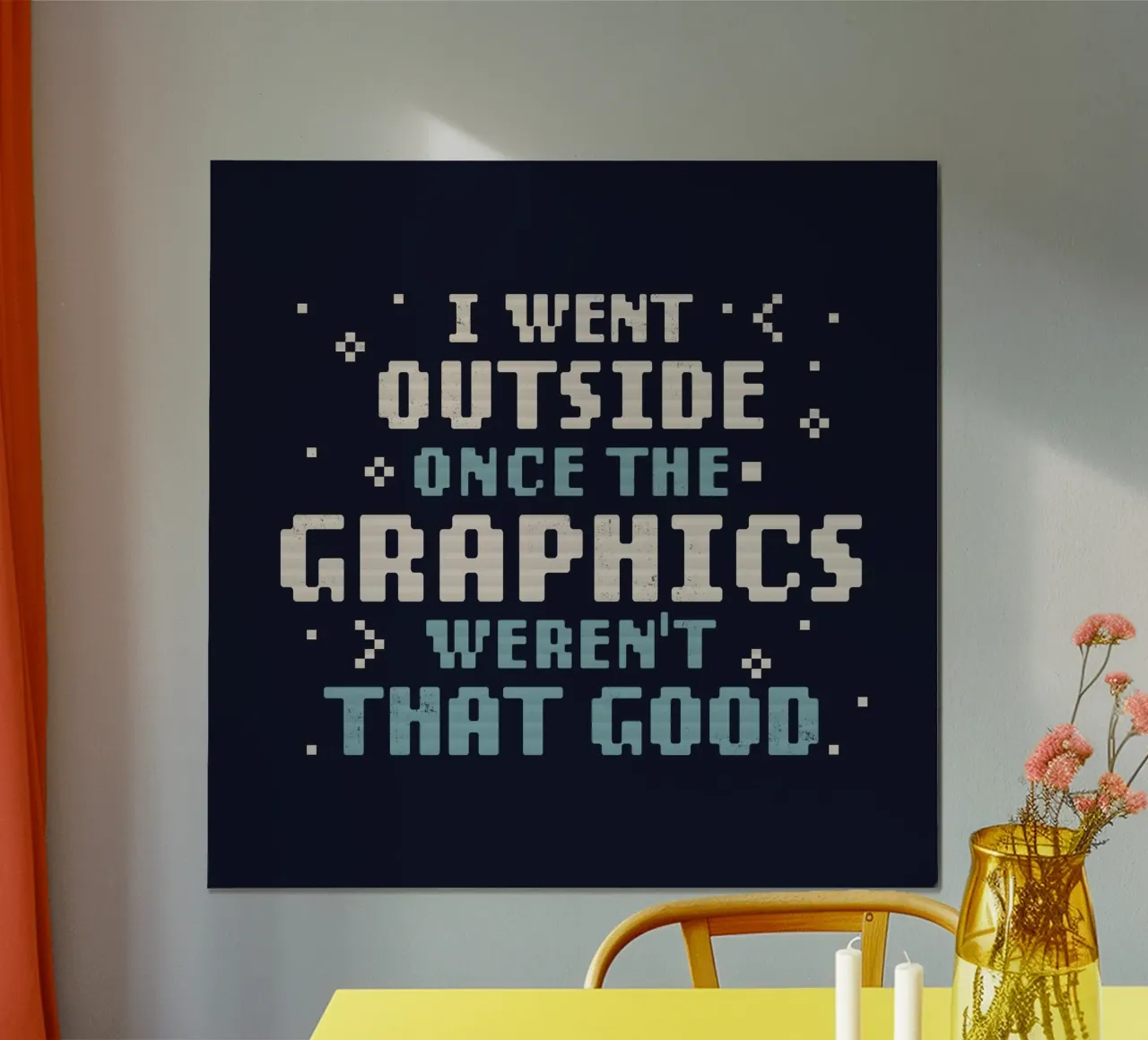 Sono uscito una volta La grafica non era così buona poster con telaio in alluminio da Tobe Fonseca
