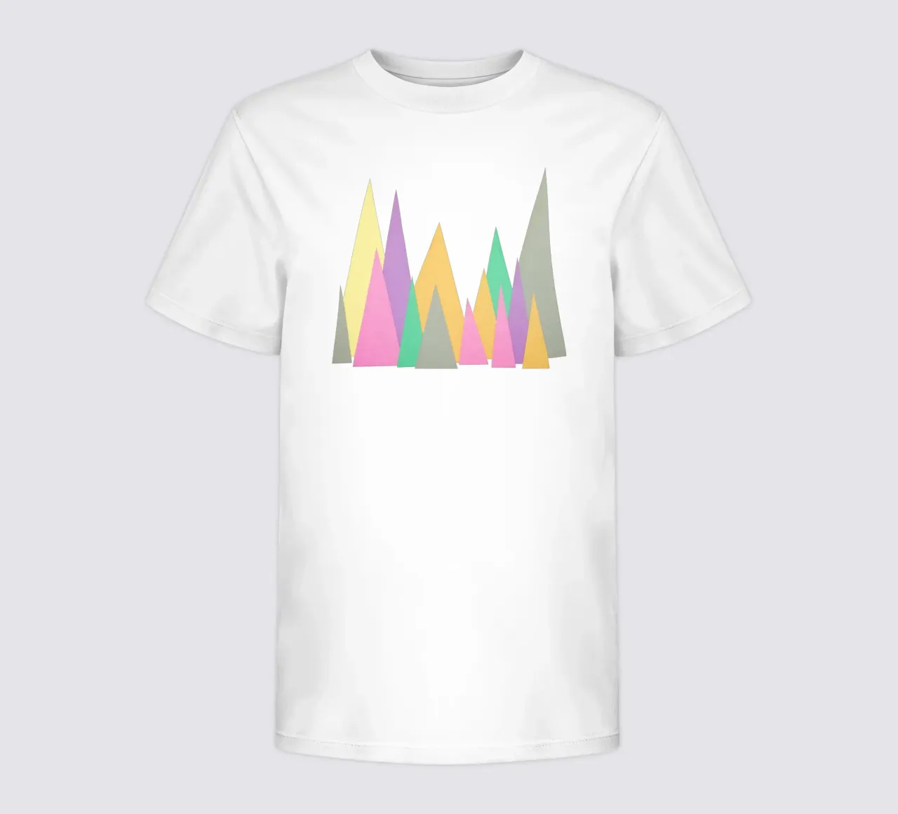 Pastel Peaks kids t-shirt by Cassia Beck Collage