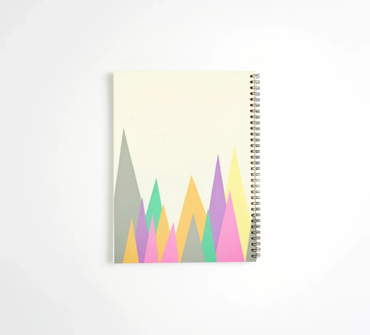 Pastel Peaks spiral notebook by Cassia Beck Collage