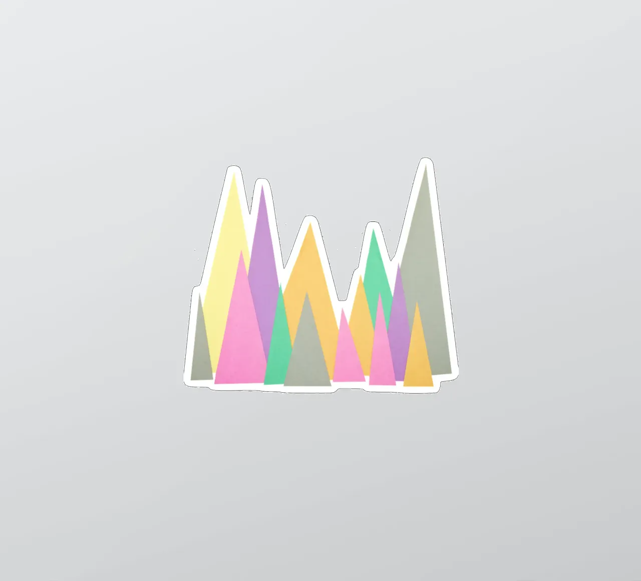 Pastel Peaks sticker by Cassia Beck Collage