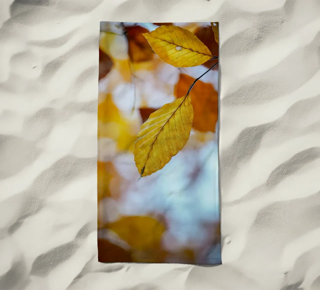 Foglie d'autunno telo mare da Tom's Wildlife