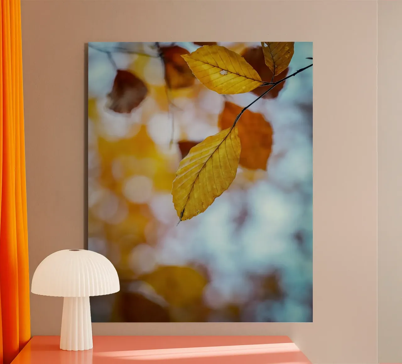 Foglie d'autunno alluminio dibond da Tom's Wildlife