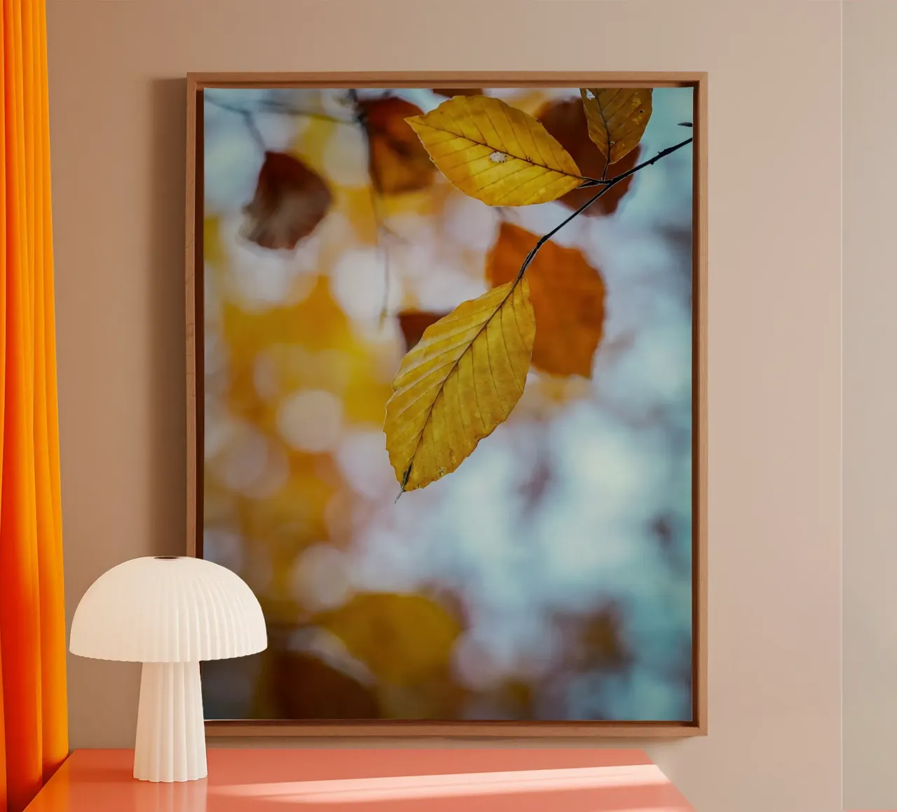 Foglie d'autunno tela con Cornice a cassetta da Tom's Wildlife