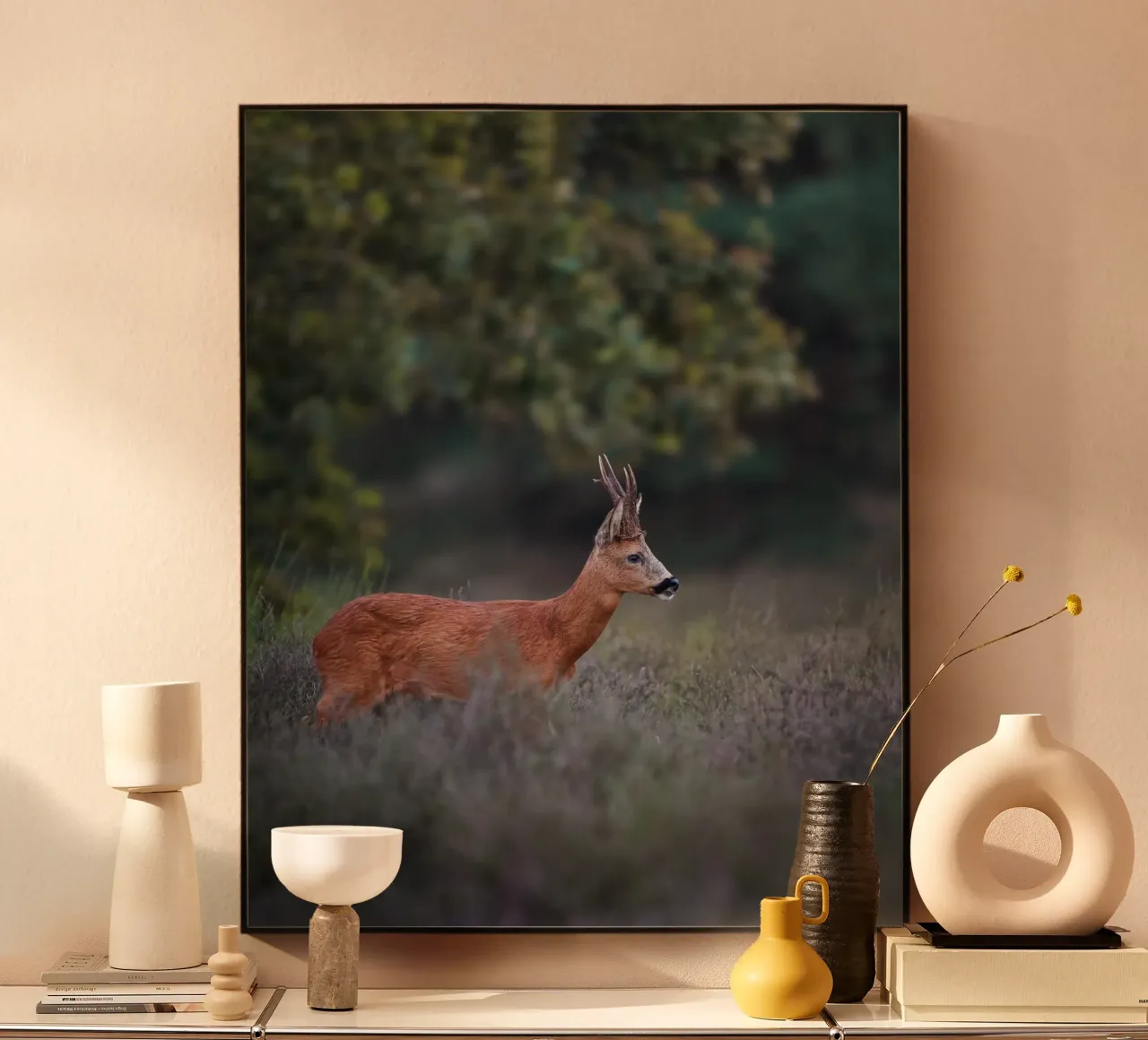 Capriolo alluminio dibond da Tom's Wildlife