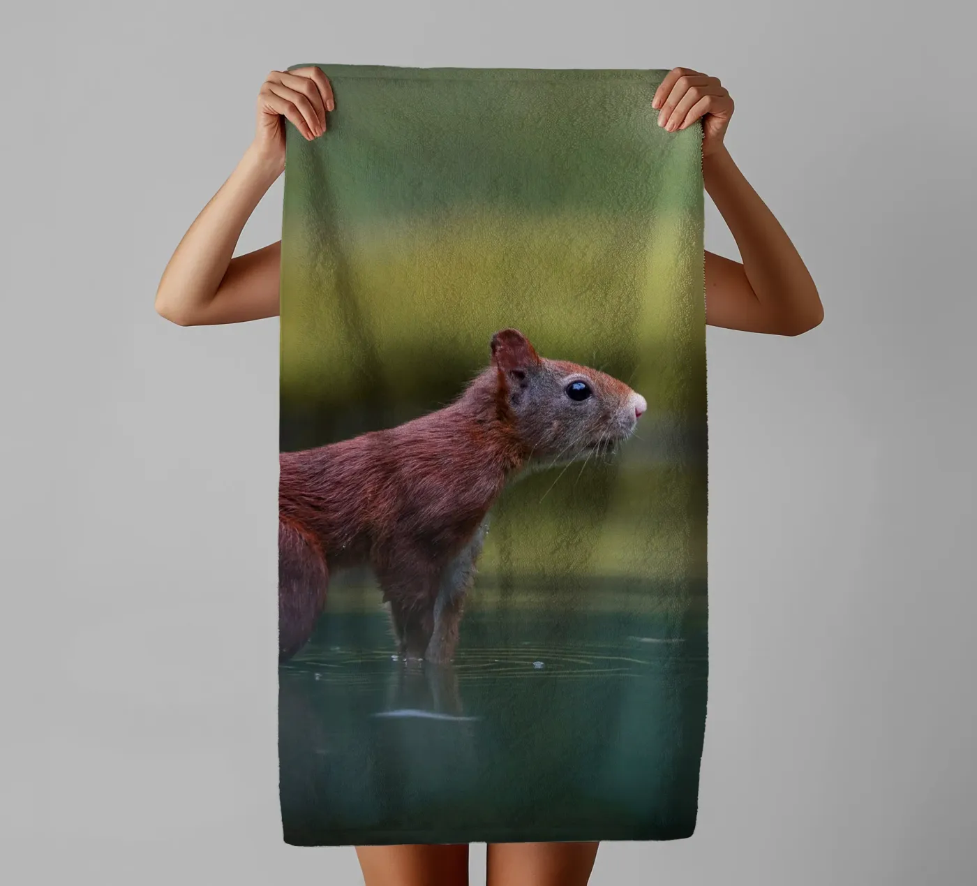 Eekhoorn badhanddoek van Tom's Wildlife