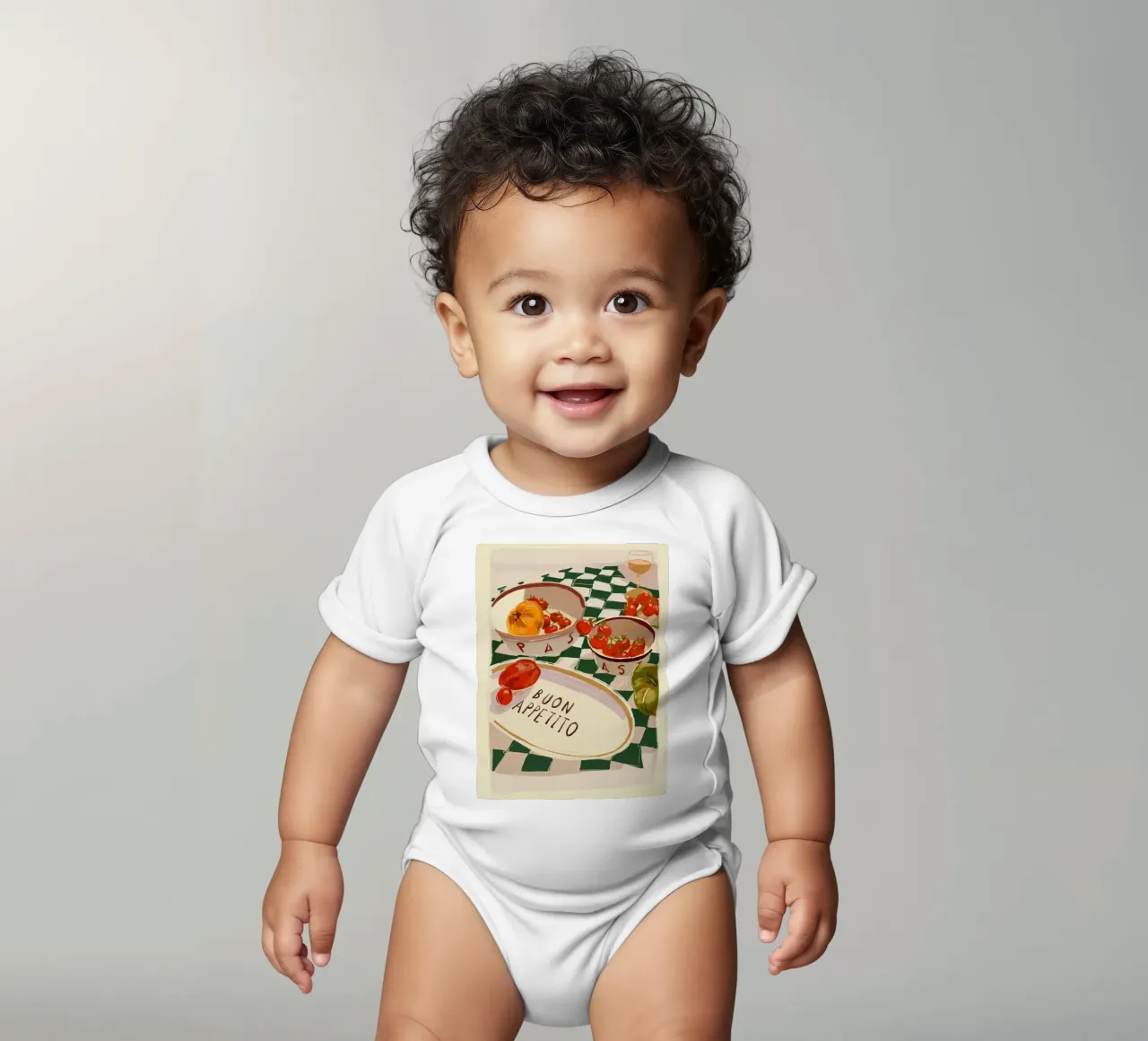 Genießen Sie Ihr Essen Kurzarm Babybody von ThingDesign