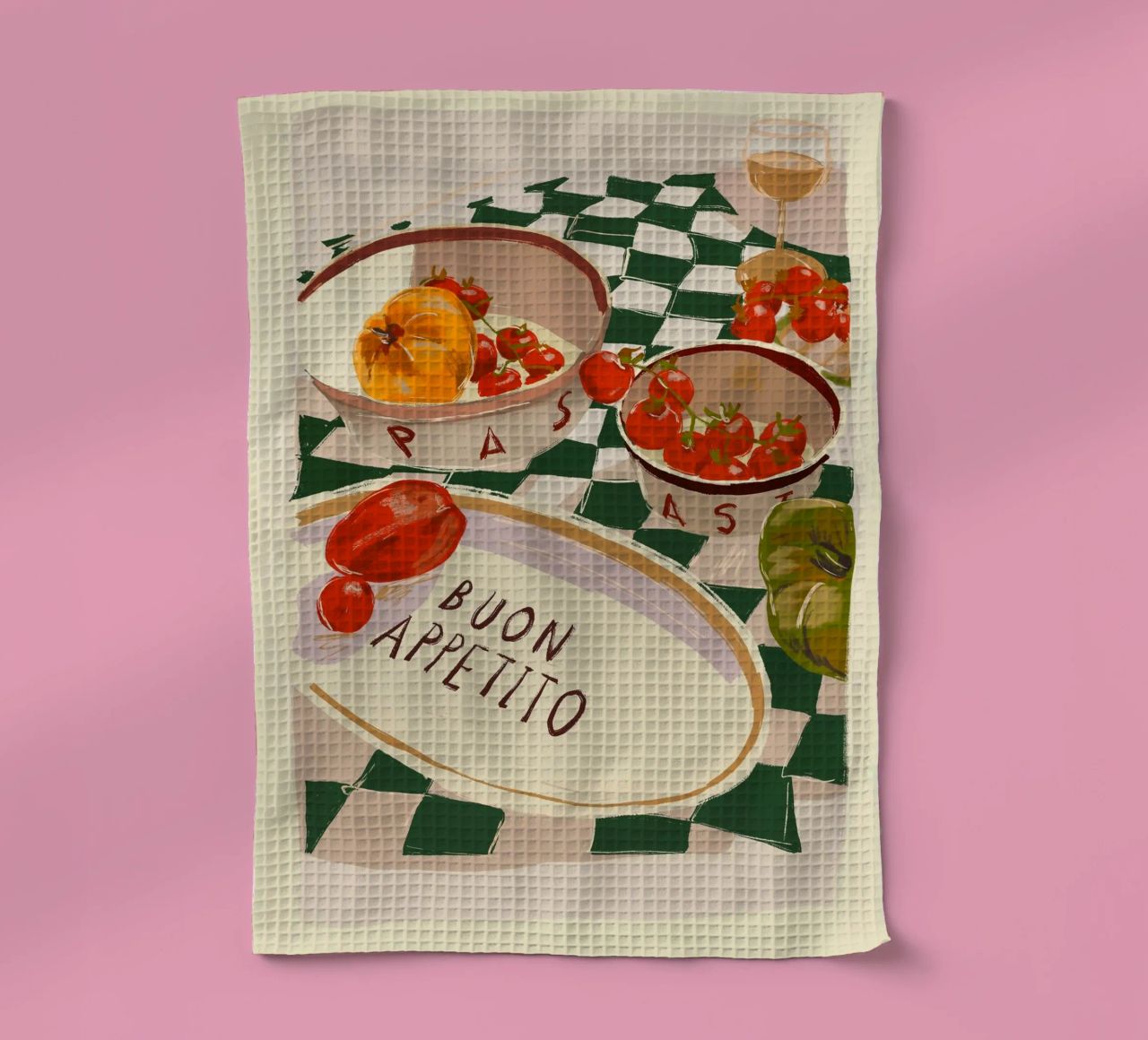 Eet smakelijk theedoek van ThingDesign