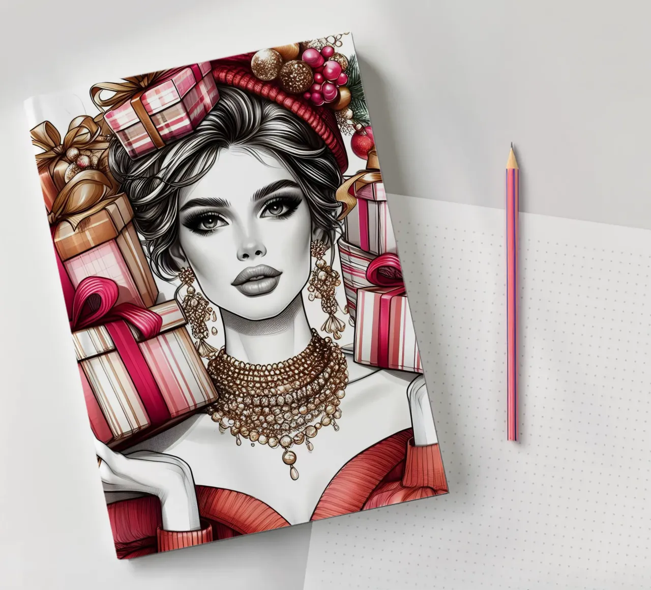 UNWRAP THE MAGIC OF CHRISTMAS notebook by ARTOMATIC